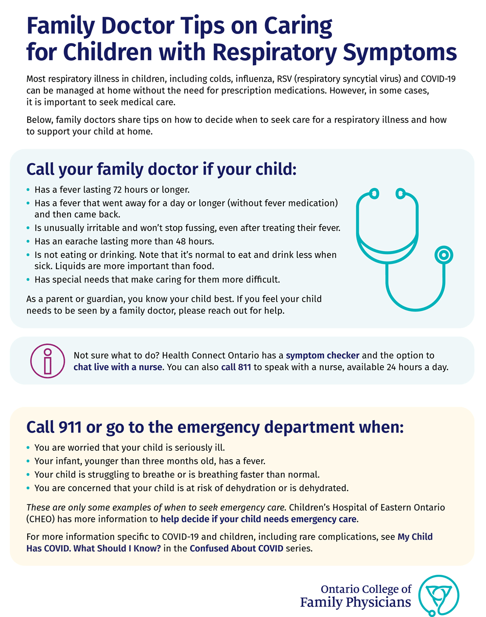 Family Doctor Tips on Caring for Children with Respiratory Symptoms