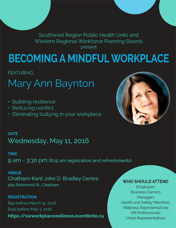 Becoming a Mindful Workplace Becoming a Mindful Workplace Poster