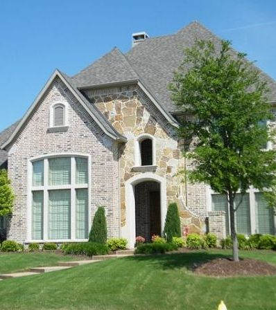 A picture of a brick house