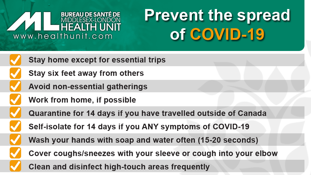 How to prevent the spread of COVID-19