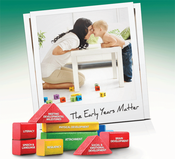Building Healthy Brains to Build a Healthy Future Mother building attachment with child
