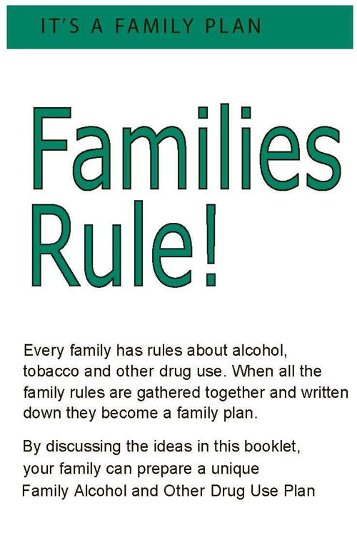 Front page of the Families Rule Pamphlet
