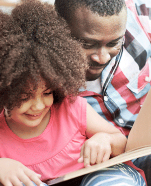 Books to Help Children Cope with Fears and Feelings Father reading books