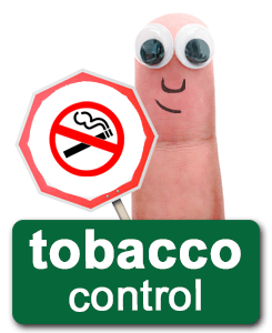 Tobacco Control Finger Character - Tobacco Control