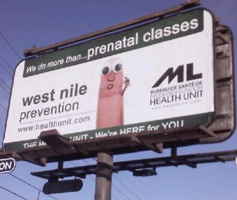 We're HERE for YOU Image of a billboard in London, Ontario