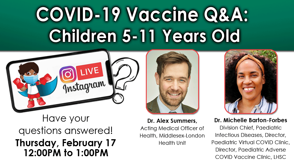 Instagram Live Q&A: Children 5-11 and the COVID-19 Vaccine