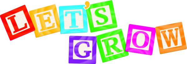 Let's Grow Image of Let's Grow in block letters