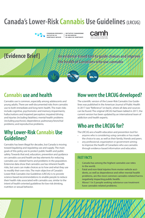 Canada’s Lower-Risk Cannabis Use Guidelines - Evidence Brief