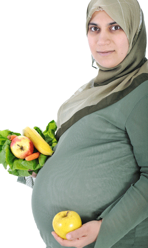 pregnant woman healthy food
