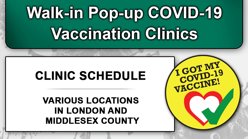 Walk-in Pop-Up COVID-19 Vaccination Clinics