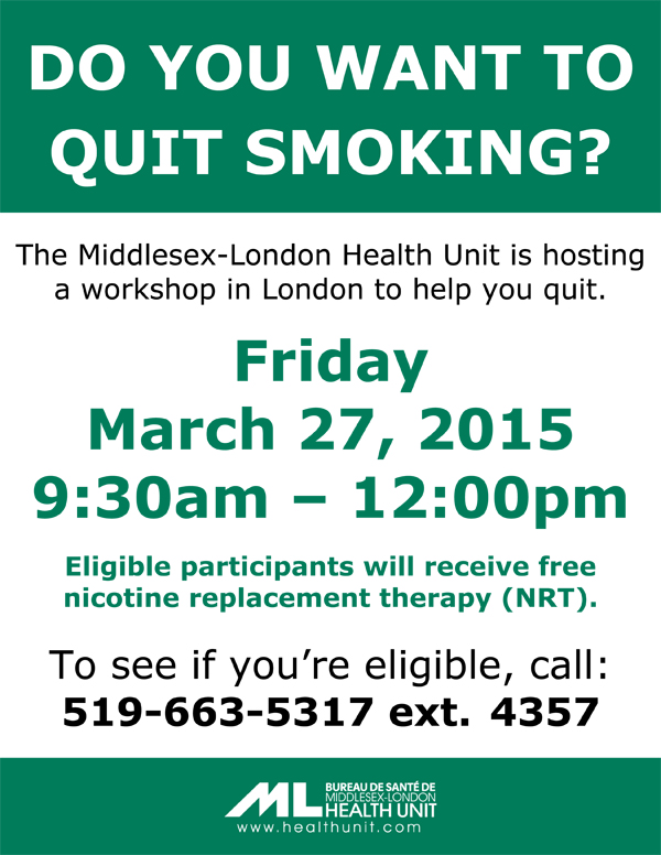 Quit Smoking Workshop Poster