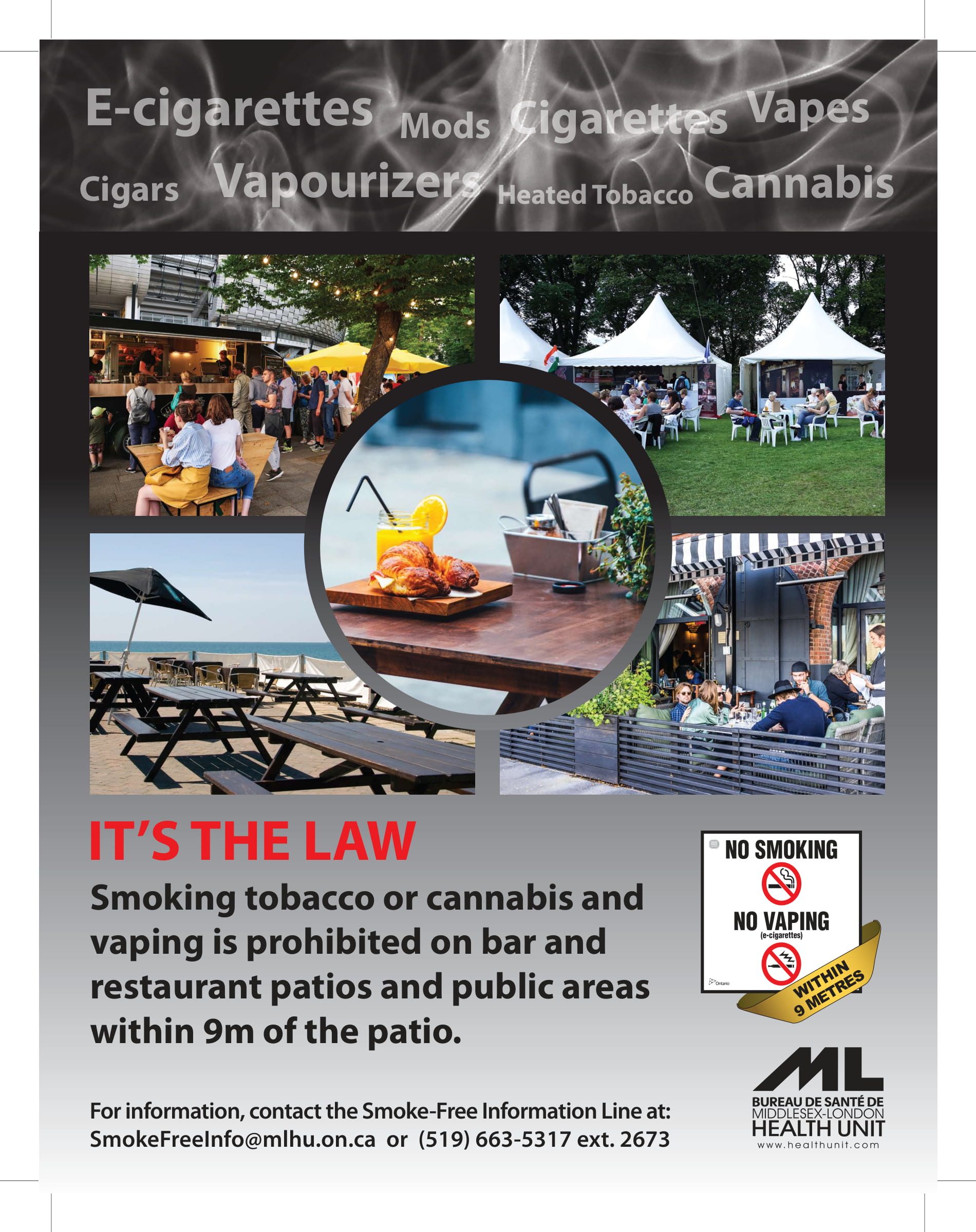 Smoke-Free Ontario Act, 2017: Patios Poster