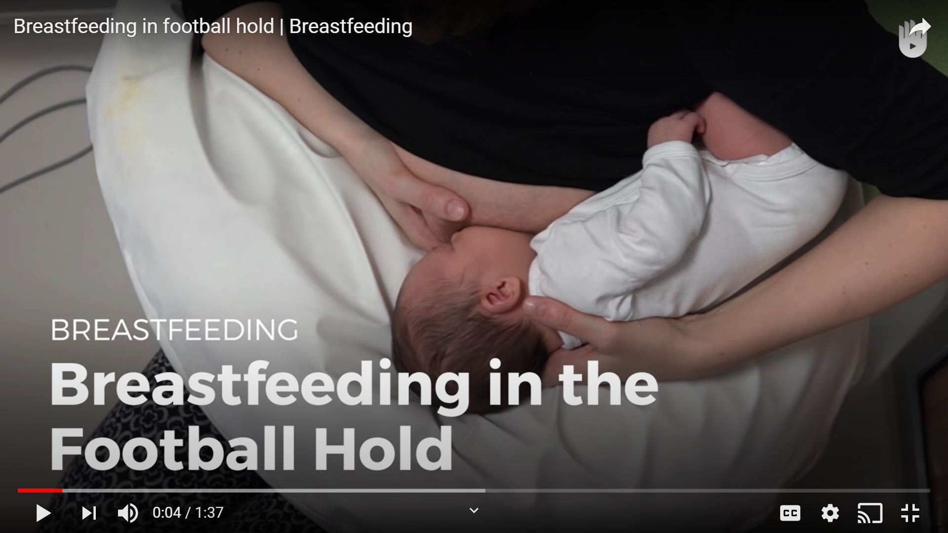 Breastfeeding in the Football Hold