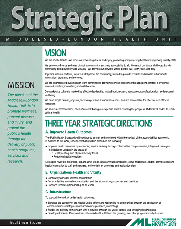 Strategic Plan — Middlesex-London Health Unit