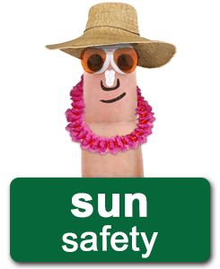 Finger Character - Sun Safety
