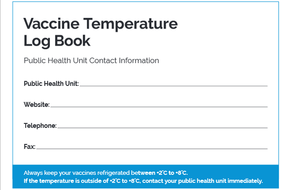 Vaccine Temperature Log Book